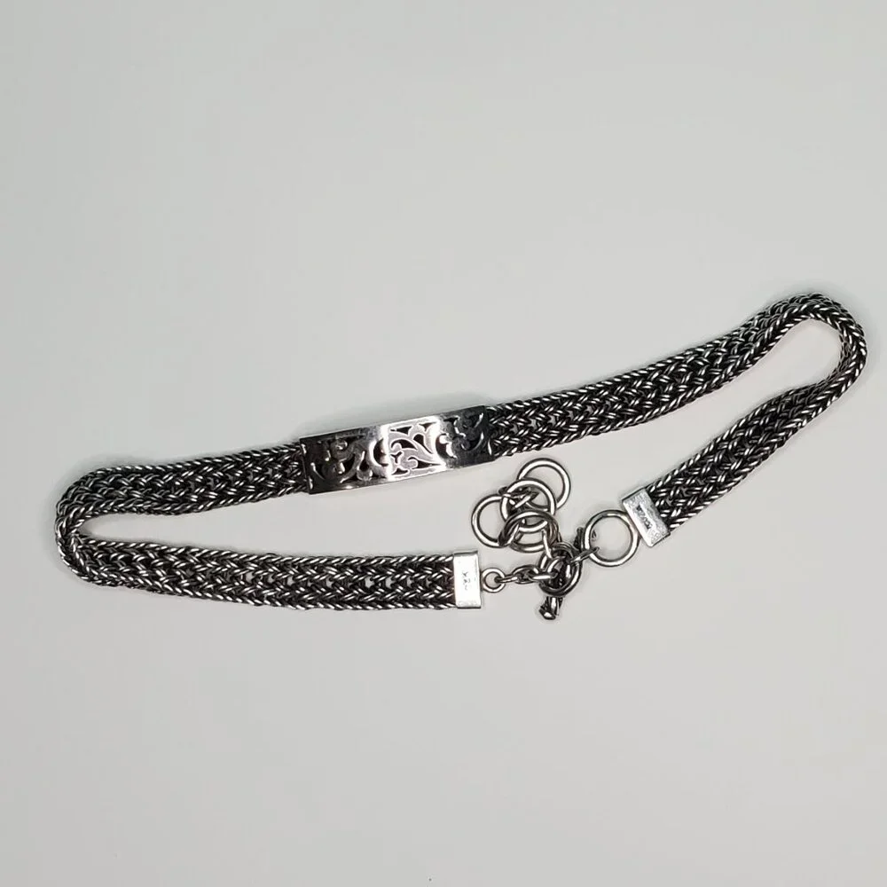 Lois Hill Choker Woven Chain Necklace - Picture 4 of 11